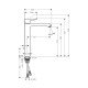 Смеситель hansgrohe Metris для раковины в форме таза со сливным гарнитуром 31082000, хром