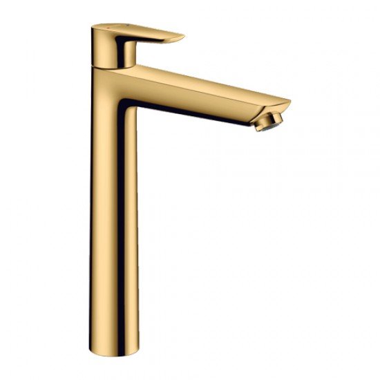Смеситель для раковины Hansgrohe Talis E 240, однорычажный, без сливного набора 71717990, полированное золото