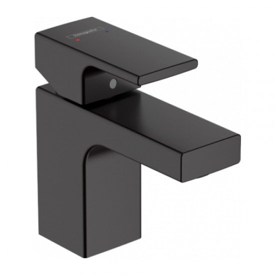 Смеситель для раковины 70, без сливного набора Hansgrohe Vernis Shape 71567670, матовый черный