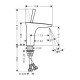 Смеситель hansgrohe PuraVida для раковины 15070400, белый/хром