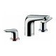 Смеситель hansgrohe Novus для раковины на 3 отверстия, со сливным гарнитуром 71140000, хром