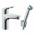 Смеситель hansgrohe Focus для раковины с гигиеническим душем и донным клапаном Push-Open 31927000, хром