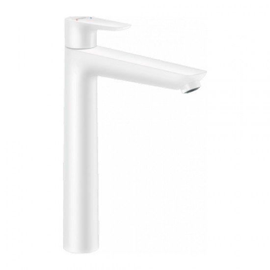 Смеситель hansgrohe Talis E для раковины, со сливным гарнитуром 71717700, матовый белый Смеситель hansgrohe Talis E для раковины, со сливным гарнитуром 71717700, матовый белый
