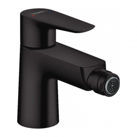 Смеситель hansgrohe Talis E для биде, однорычажный, со сливным гарнитуромм; атовый ч, матовый белыйерный 71720670 Смеситель hansgrohe Talis E для биде, однорычажный, со сливным гарнитуромм; атовый ч, матовый белыйерный 71720670