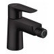 Смеситель hansgrohe Talis E для биде, однорычажный, со сливным гарнитуромм; атовый ч, матовый белыйерный 71720670 Смеситель hansgrohe Talis E для биде, однорычажный, со сливным гарнитуромм; атовый ч, матовый белыйерный 71720670
