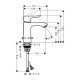 Смеситель hansgrohe Metris для раковины 31084000, хром