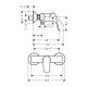 Смеситель hansgrohe Focus E2 для душа 31960000, хром Смеситель hansgrohe Focus E2 для душа 31960000, хром