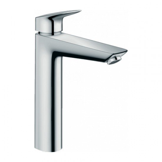 Смеситель hansgrohe Logis для раковины с высоким изливом без сливного набора 71091000, хром Смеситель hansgrohe Logis для раковины с высоким изливом без сливного набора 71091000, хром