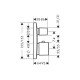 Термостат hansgrohe PuraVida для ванны 15771000, хром Термостат hansgrohe PuraVida для ванны 15771000, хром