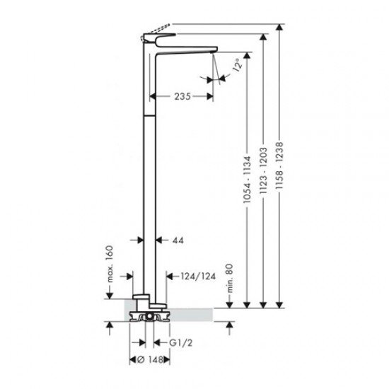 Смеситель hansgrohe Metropol для раковины 32530000, хром