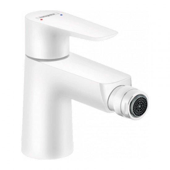 Смеситель hansgrohe Talis E для биде, однорычажный, со сливным гарнитуром 71720700, матовый белый