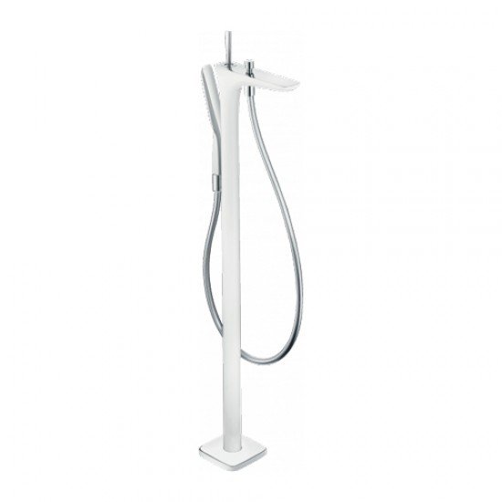 Смеситель hansgrohe PuraVida для ванны 15473400, белый/хром Смеситель hansgrohe PuraVida для ванны 15473400, белый/хром
