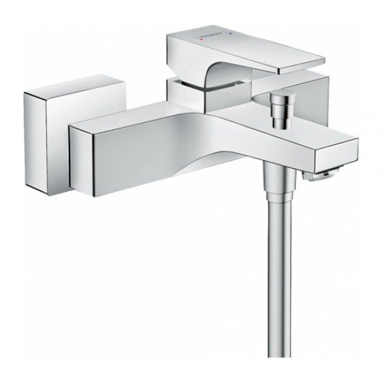 Смеситель hansgrohe Metropol для ванны, однорычажный, внешнего монтажа, с рычажной рукояткой 32540000, хром Смеситель hansgrohe Metropol для ванны, однорычажный, внешнего монтажа, с рычажной рукояткой 32540000, хром
