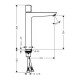 Смеситель для раковины hansgrohe Talis Select E, 240, однорычажный, без сливного набора 71753000, хром