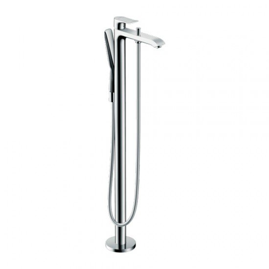 Смеситель для ванны hansgrohe Metris однорычажный, напольный 31471000, хром Смеситель для ванны hansgrohe Metris однорычажный, напольный 31471000, хром