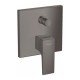 Смеситель hansgrohe Metropol для ванны настенный скрытый с рычаговой рукояткой 32545340, шлифованный черный хром