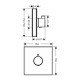 Термостат hansgrohe ShowerSelect Highflow для душа 15734400, белый/хром