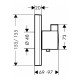HG ShowerSelect Термостат hflow СМ BBC 15760340, шлифованный черный хром HG ShowerSelect Термостат hflow СМ BBC 15760340, шлифованный черный хром
