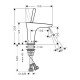 Смеситель hansgrohe PuraVida для маленькой раковины 15075000, хром Смеситель hansgrohe PuraVida для маленькой раковины 15075000, хром