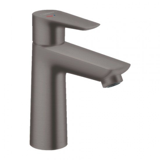 Смеситель для раковины Hansgrohe Talis E 110, однорычажный, CoolStart, без сливного набора 71714340, шлифованный черный хром