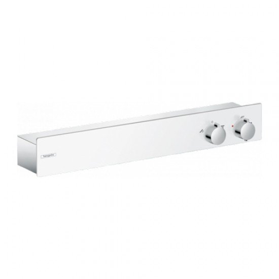 Термостат hansgrohe ShowerTablet 600 для душа на 2 потребителя, 13108400, белый/хром Термостат hansgrohe ShowerTablet 600 для душа на 2 потребителя, 13108400, белый/хром