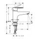 Смеситель для ванны Monotrou Hansgrohe Vernis Blend 71443000, хром