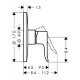 Смеситель hansgrohe Metris для душа 31652000, хром