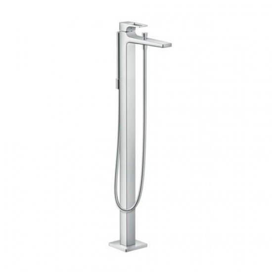 Смеситель для ванны, напольный, однорычажный, с рукояткой-петлей Hansgrohe 74532000, хром Смеситель для ванны, напольный, однорычажный, с рукояткой-петлей Hansgrohe 74532000, хром