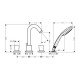 Смеситель hansgrohe Logis на борт ванны 71314000, хром Смеситель hansgrohe Logis на борт ванны 71314000, хром