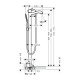 Смеситель для ванны однорычажный, напольный, с рычаговой рукояткой Hansgrohe 31445090, хром/под золото