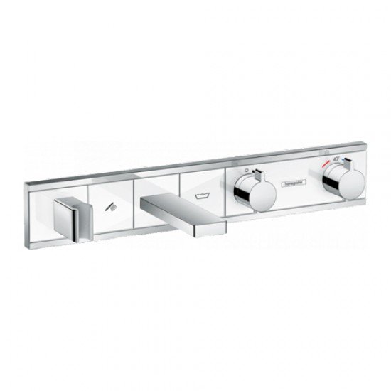 Термостат hansgrohe RainSelect для ванны с 2 потребителя, ми 15359400, белый/хром