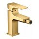 Смеситель hansgrohe Metropol для биде, однорычажный, со сливным клапаном Push-Open, 32520990, полированное золото Смеситель hansgrohe Metropol для биде, однорычажный, со сливным клапаном Push-Open, 32520990, полированное золото