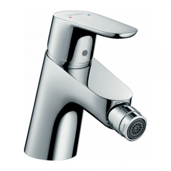 Смеситель для биде, однорычажный, со сливным клапаном Push-Open Hansgrohe 31922000, хром