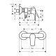 Смеситель hansgrohe Talis E для душа 71760000, хром