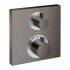 Термостат Hansgrohe Ecostat Square, скрытого монтажа, для 2 потребителей; , 15714340, шлифованный черный хром