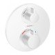 Термостат с запорным/переключающим вентилем Hansgrohe Ecostat S, СМ 15758700, матовый белый
