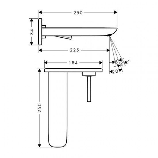 Смеситель hansgrohe PuraVida для раковины 15085400, белый/хром