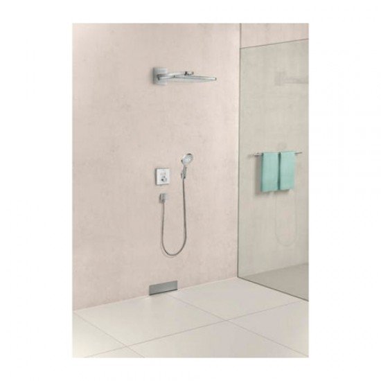 Термостат hansgrohe ShowerSelect Glass для двух потребителей; стеклянный 15738600, черный/хром Термостат hansgrohe ShowerSelect Glass для двух потребителей; стеклянный 15738600, черный/хром