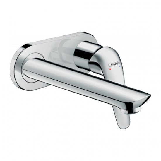 Смеситель для раковины Hansgrohe Novus однорычажный, настенный, излив 195 мм;, CМ 71127000, хром