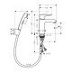 Смеситель hansgrohe Metris для раковины с гигиеническим душем 31285000, хром