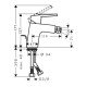Смеситель hansgrohe Logis loop для биде 71250000, хром