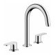 Смеситель для раковины на 3 отверстия, со сливным гарнитуром Hansgrohe Vernis Blend 71553000, хром