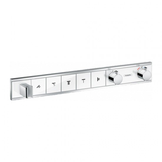 Термостат hansgrohe RainSelect для 5 потребителей; 15358400, белый/хром Термостат hansgrohe RainSelect для 5 потребителей; 15358400, белый/хром
