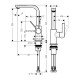 Смеситель hansgrohe Metris S 31161000, хром