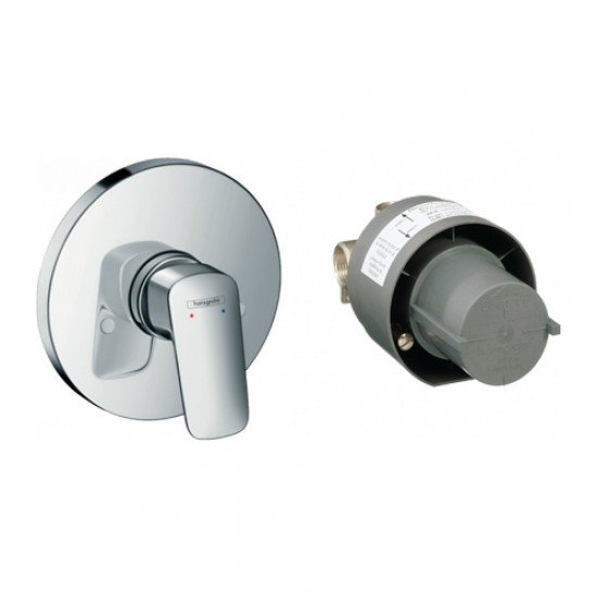 Смеситель hansgrohe Logis для душа с внутренней частью 71666000, хром Смеситель hansgrohe Logis для душа с внутренней частью 71666000, хром