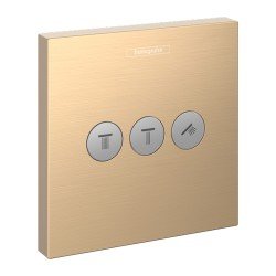 HG ShowerSelect Зап. вент./3 потреб. BBR 15764140, шлифованная бронза HG ShowerSelect Зап. вент./3 потреб. BBR 15764140, шлифованная бронза