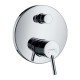 Смеситель для ванны Hansgrohe Talis S, однорычажный, СМ, со встроенной защитной комбинацией 32477000, хром