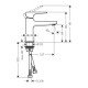 Смеситель hansgrohe Metropol для раковины 32500340, шлифованный черный хром