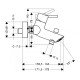 Смеситель hansgrohe Talis S2 для ванны 32440000, хром Смеситель hansgrohe Talis S2 для ванны 32440000, хром