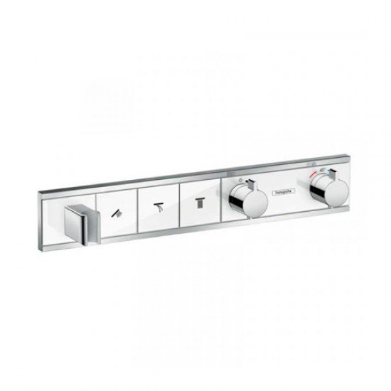 Термостат hansgrohe RainSelect для душа на 3 потребителя 15356400, белый/хром